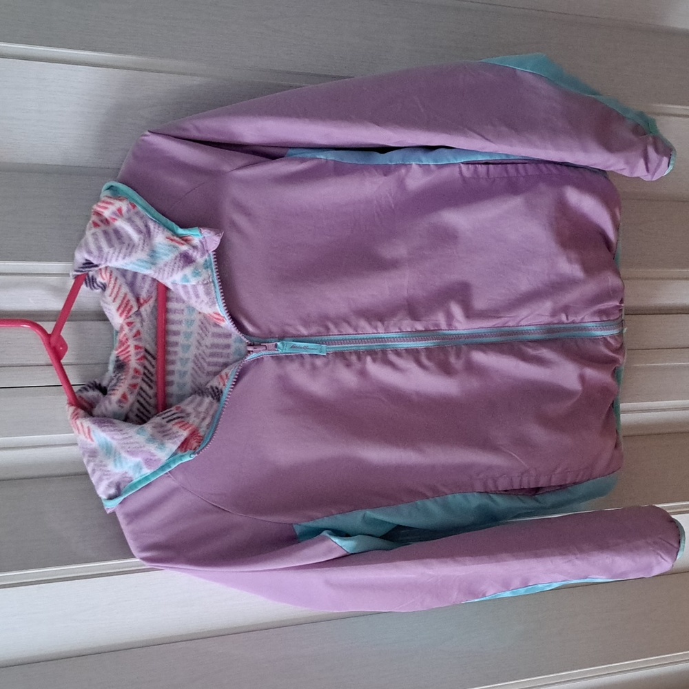 Eddie Bauer girls fleece lined jacket
